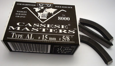 S141 - 1 pasek - Klamry AL 15mm  do twardego drewna firmy Cassese
